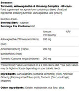 Complex Turmeric, Ashwagandha și Ginseng 60 capsule