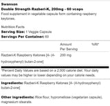 Razberi - K 200 mg | Cetone de zmeură cu dublă putere - 60 capsule