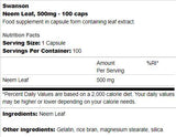 Frunze de neem 500 mg 100 capsule