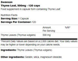 Frunza de cimbru 500 mg 120 capsule