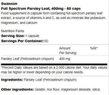 Full Spectrum Pătrunjel Leaf 400 mg 60 capsule