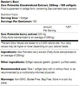 BEST Saw Palmetto 320 mg - 180 capsule de gel