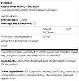 Alicina din usturoi 12 mg 100 tablete