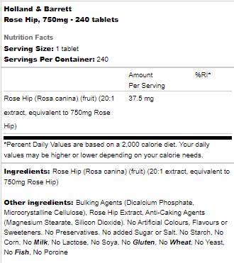 Măceș 750 mg - 240 tablete