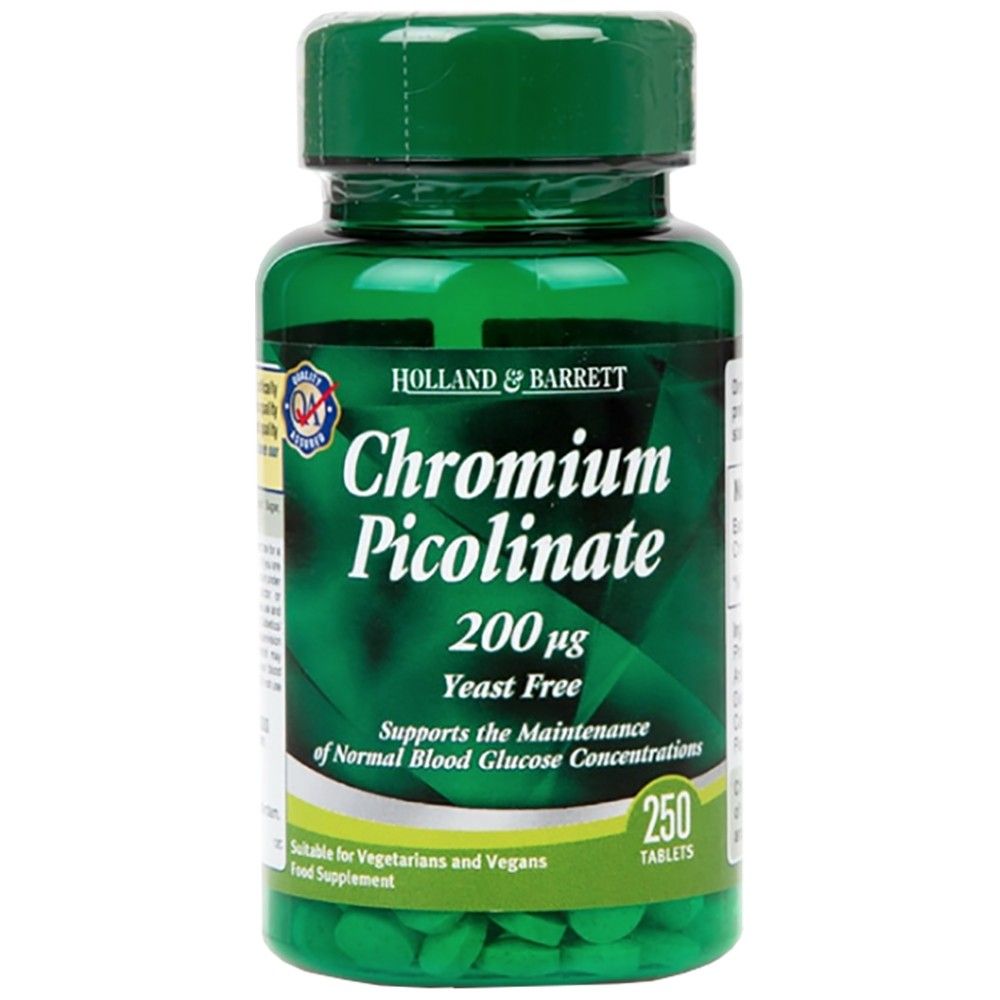 Picolinat de crom 200 mcg - 250 tablete