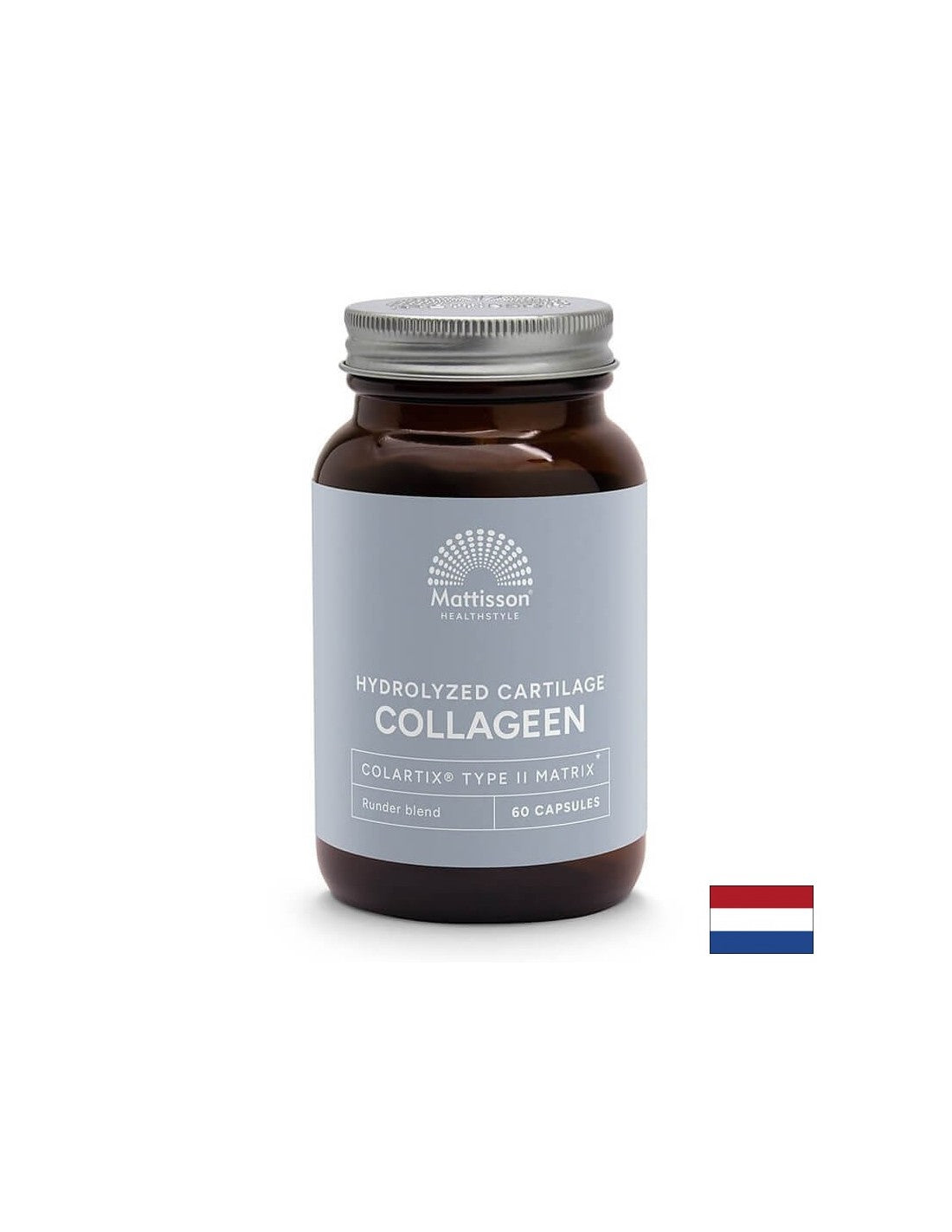 Colagen (tip 2) cu calciu, magneziu, MSM, vitamina C și acid hialuronic - Absolute Collagen Peptan, 60 capsule Mattisson Healthstyle