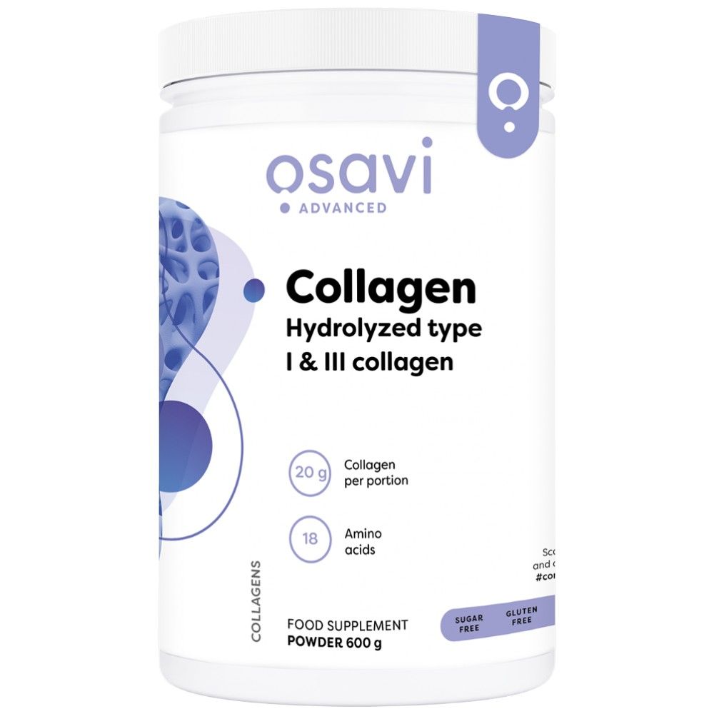 Peptide hidrolizate de colagen | Tipul I și III - 600 de grame