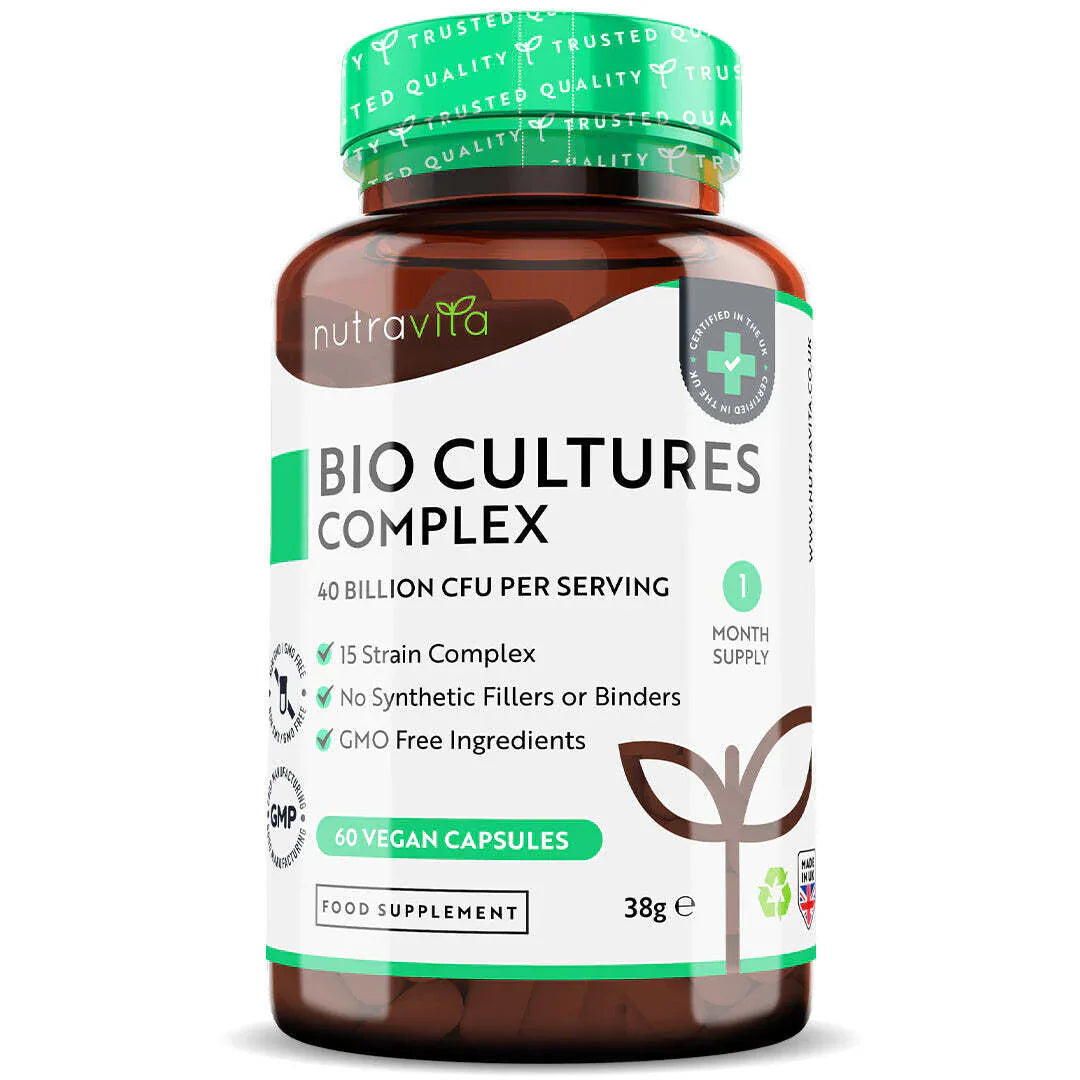 Probiotic 20 miliarde CFU 15 tulpini/60 capsule, 60 doze/ Nutravita