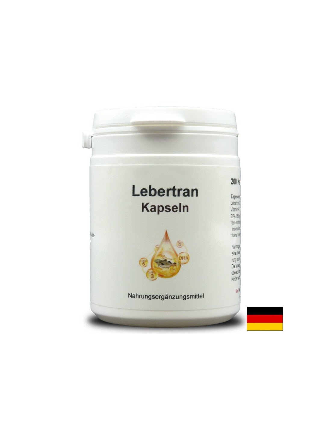 Ulei de ficat de cod, 200 capsule