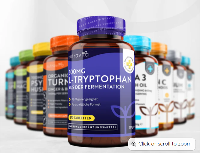 L-Triptofan 500mg 270 comprimate Nutravita
