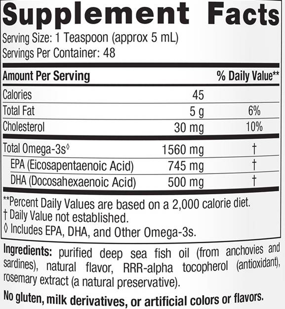 Omega-3 lichid 1560 mg - 237 ml