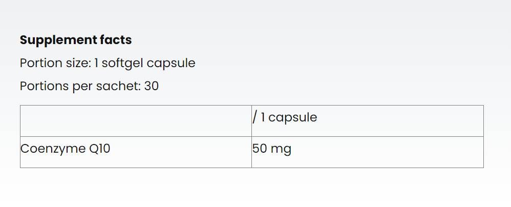 Coenzima Q10 | CoQ10 - 30 capsule de gel