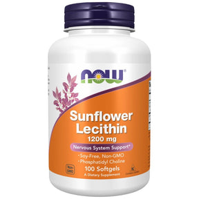 Sunflower Lecithin 1200 mg - 100 Gel capsules - Nutra Best Europe