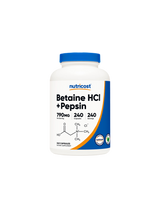 Digestie - Clorhidrat de Betaină + Pepsină, 240 capsule Nutricost
