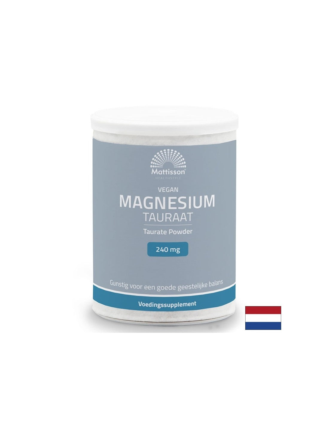 Sistem muscular, cardiac și nervos - magneziu (taurat) vegan, 240 mg x 250 g pulbere
