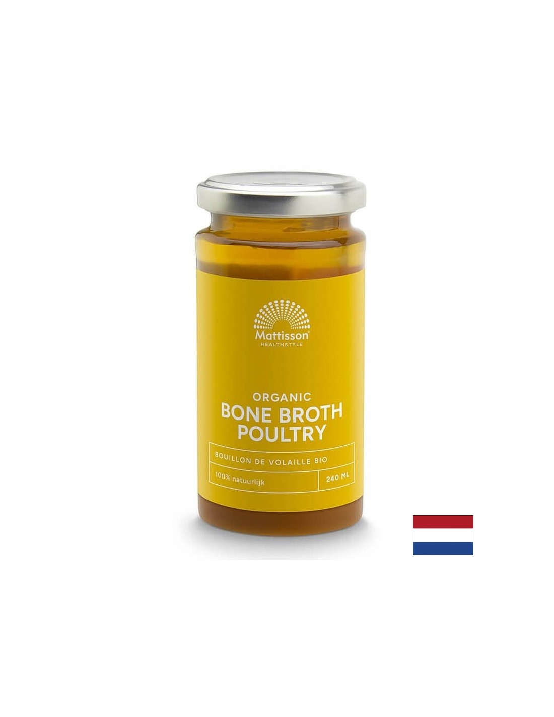 Bulion de oase de pasare Bio, 240 ml Mattisson Healthstyle