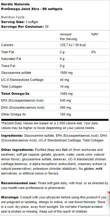 ProOmega Joint Xtra - 90 capsule de gel