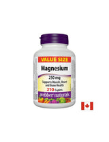 Magneziu - magneziu (oxid, malat, glicerofosfat) 250 mg, 210 capsule