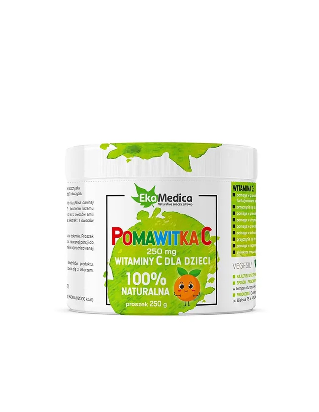 Imunitate - Vitamina C pentru copii, 250 mg x 250 g pulbere