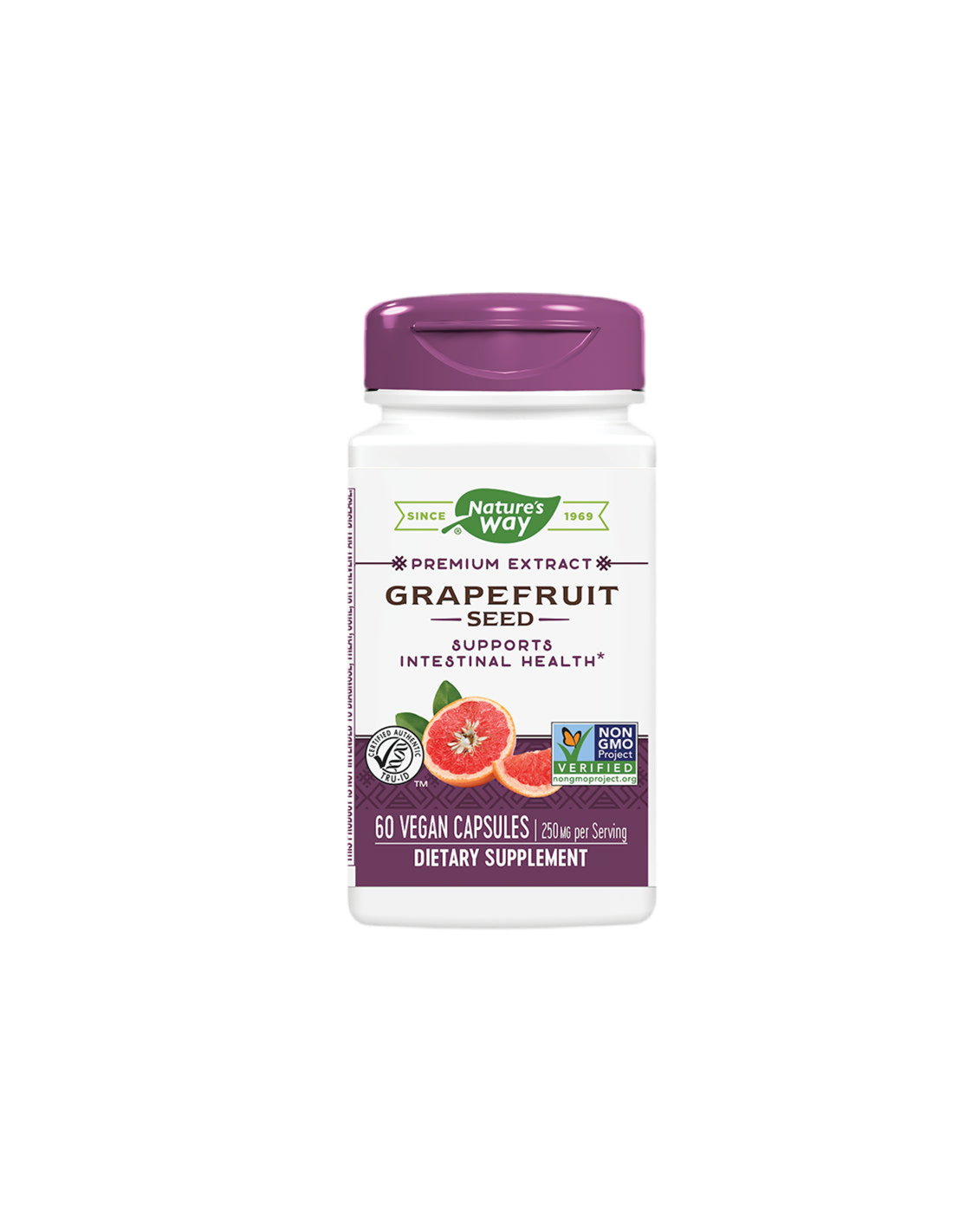 Grapefruit - Extract premium - Sprijin imunitar și confort stomacal, 250 mg, 60 capsule