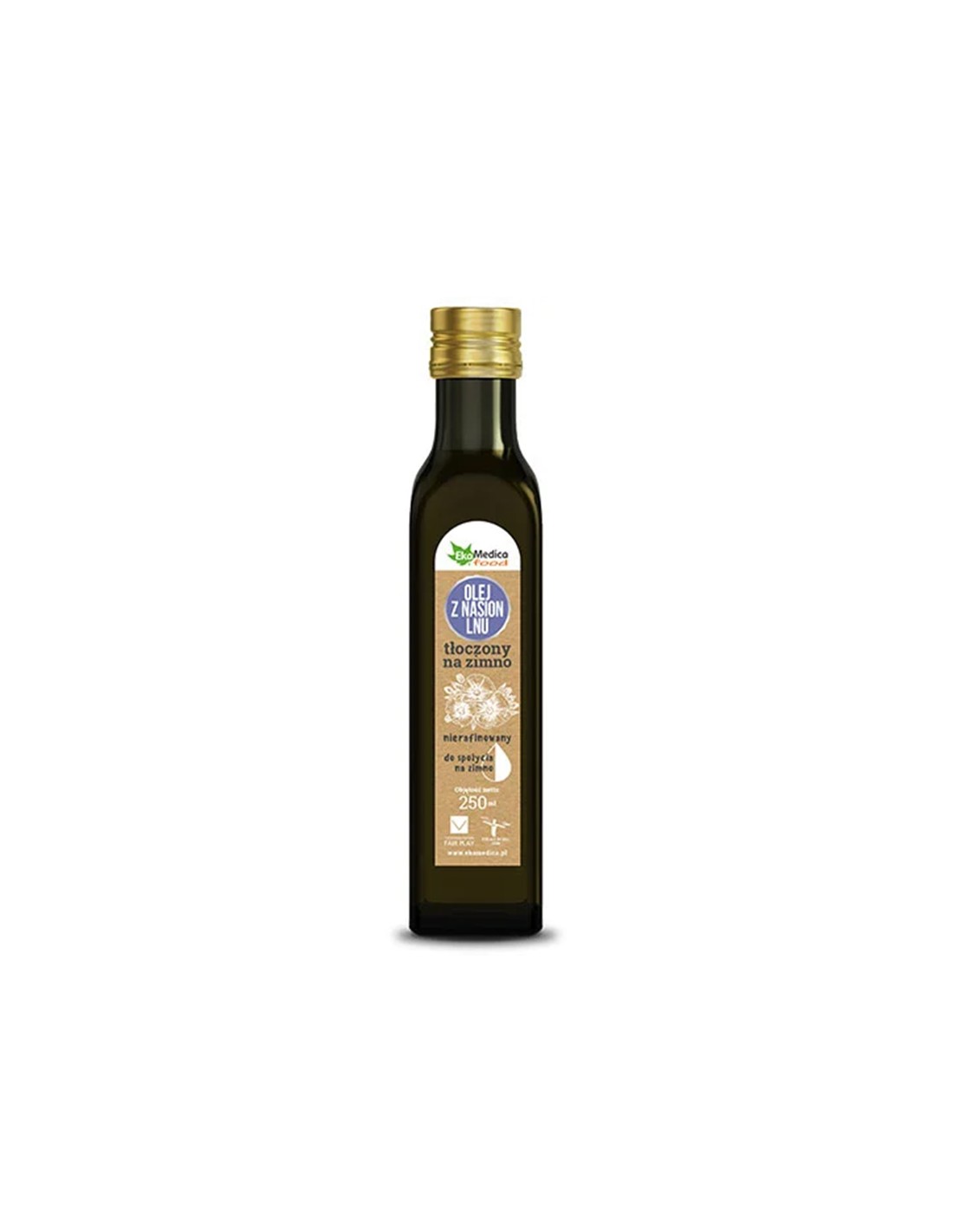 Ulei de in presat la rece + vitamina E, 250 ml