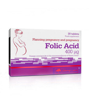 Folic Acid 400 mcg / Folic Acid - 30 tablets OLIMP - Nutra Best Europe