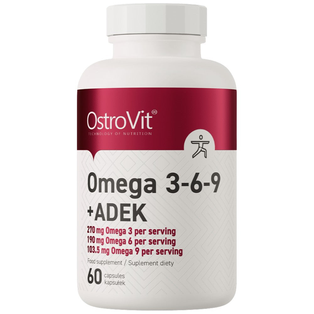 Omega 3-6-9 + ADEK | Vitamina A + D + E + K 60 capsule de gel