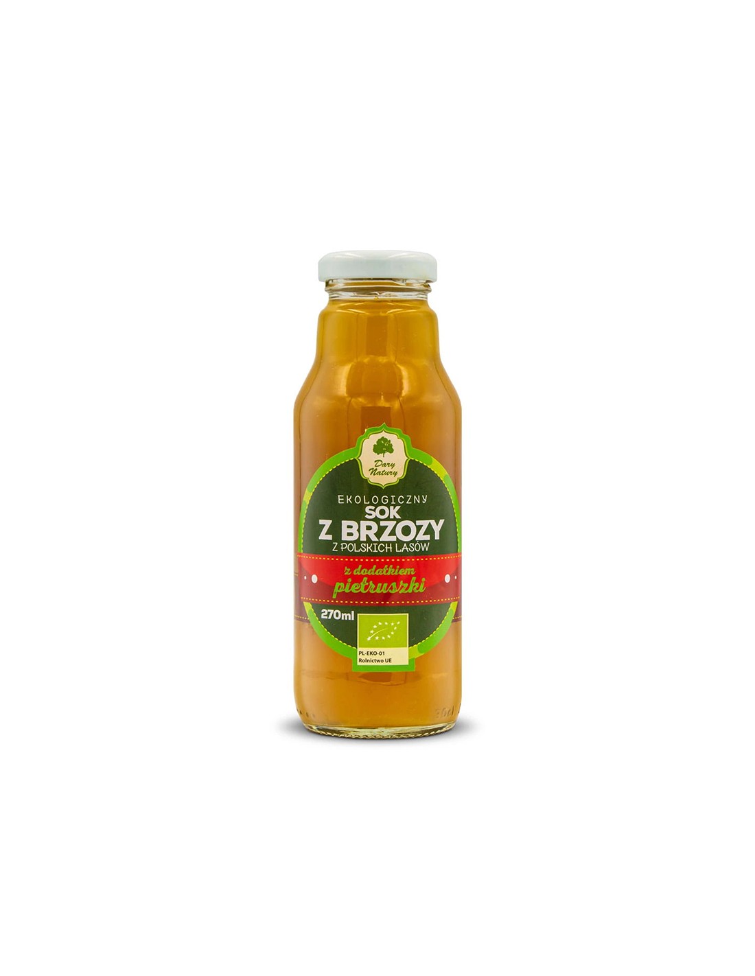 Suc organic de mesteacăn și pătrunjel - diuretic și detoxifiant, 270 ml