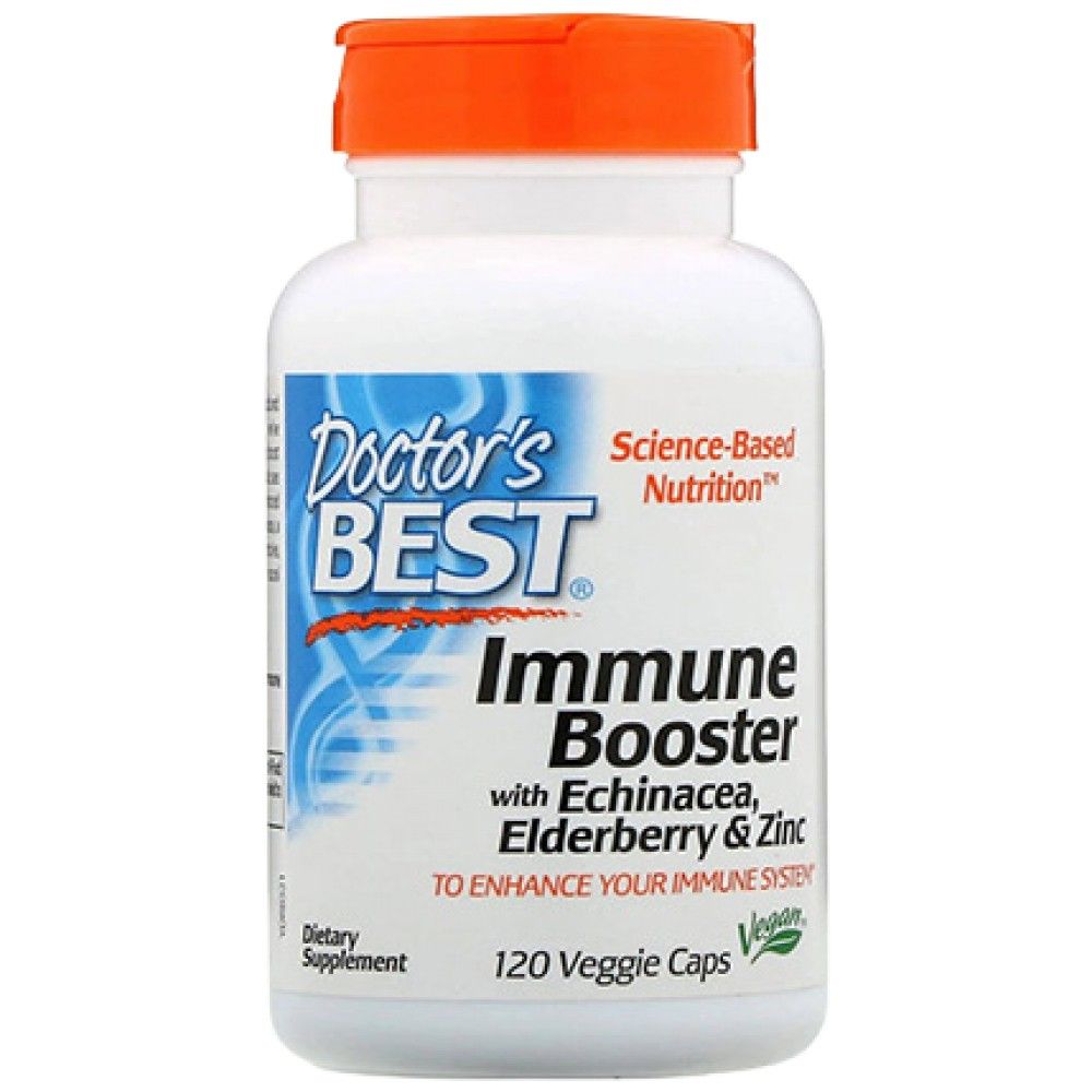 Booster imunitar | Cu echinaceea, extract de soc si zinc - 120 capsule