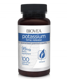 Potassium Time Release / 100 Caps - Nutra Best Europe