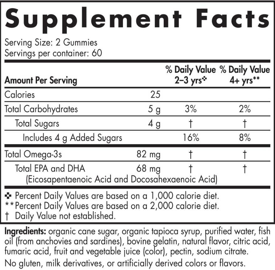 Gumii nordici Omega-3 82 mg - 120 gumii