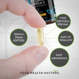 Vegan Omega 3 - 2000 mg /60 capsule de gel vegan/