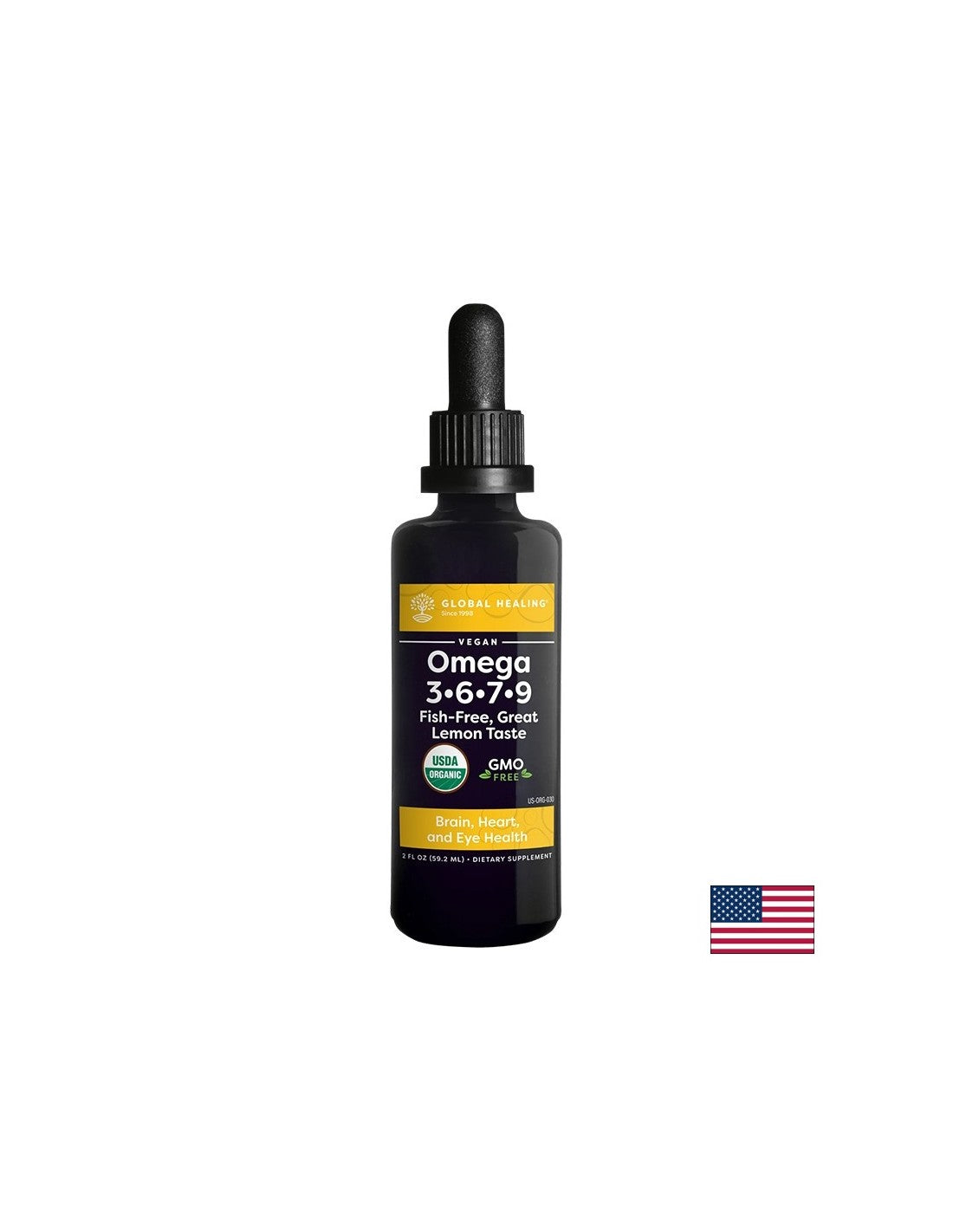 Activitatea inimii si a creierului - Vegan Omega 3,6,7,9- picaturi x 59,2 ml
