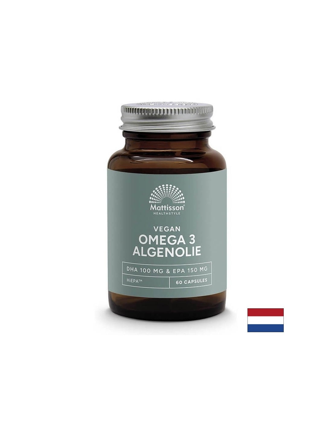 Omega-3 vegan din alge - Suport pentru funcția inimii și a creierului, EPA 150 mg, DHA 100 mg, 60 capsule