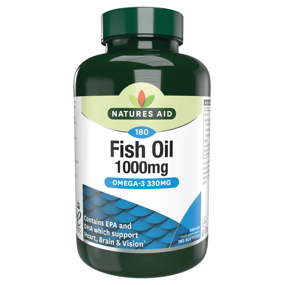 Ulei de pește Omega 3 (ulei de pește Omega 3) 1000 mg 90 capsule moi NaturesAid
