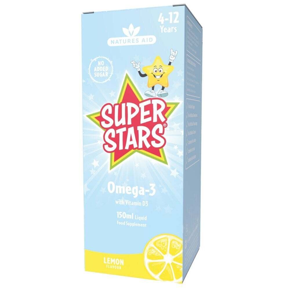 Omega 3 pentru copii (Super Stars Omega-3) 6-12 ani 150ml NaturesAid