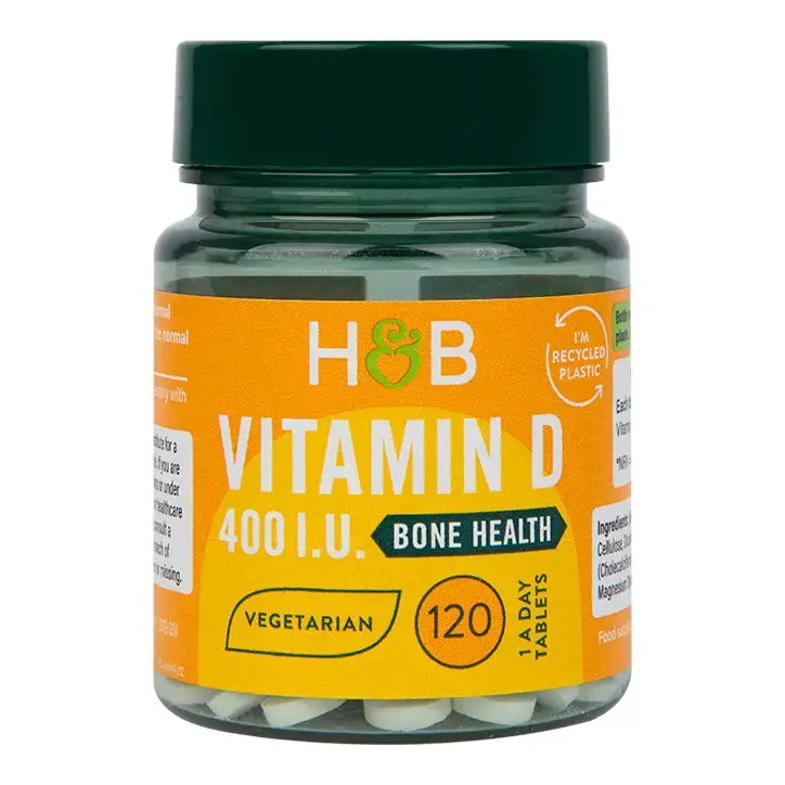 Vitamina D3 (Vitamina D3 400 UI) 10 mcg 120 comprimate HOLLAND &amp; BARRETT