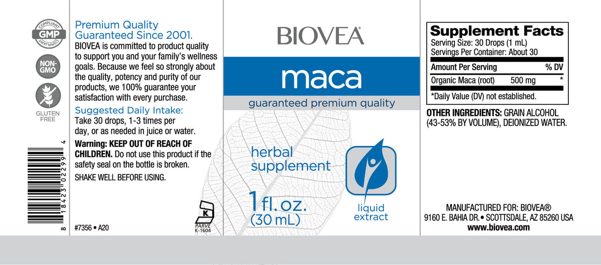 Picături lichide de Maca / 30 ml