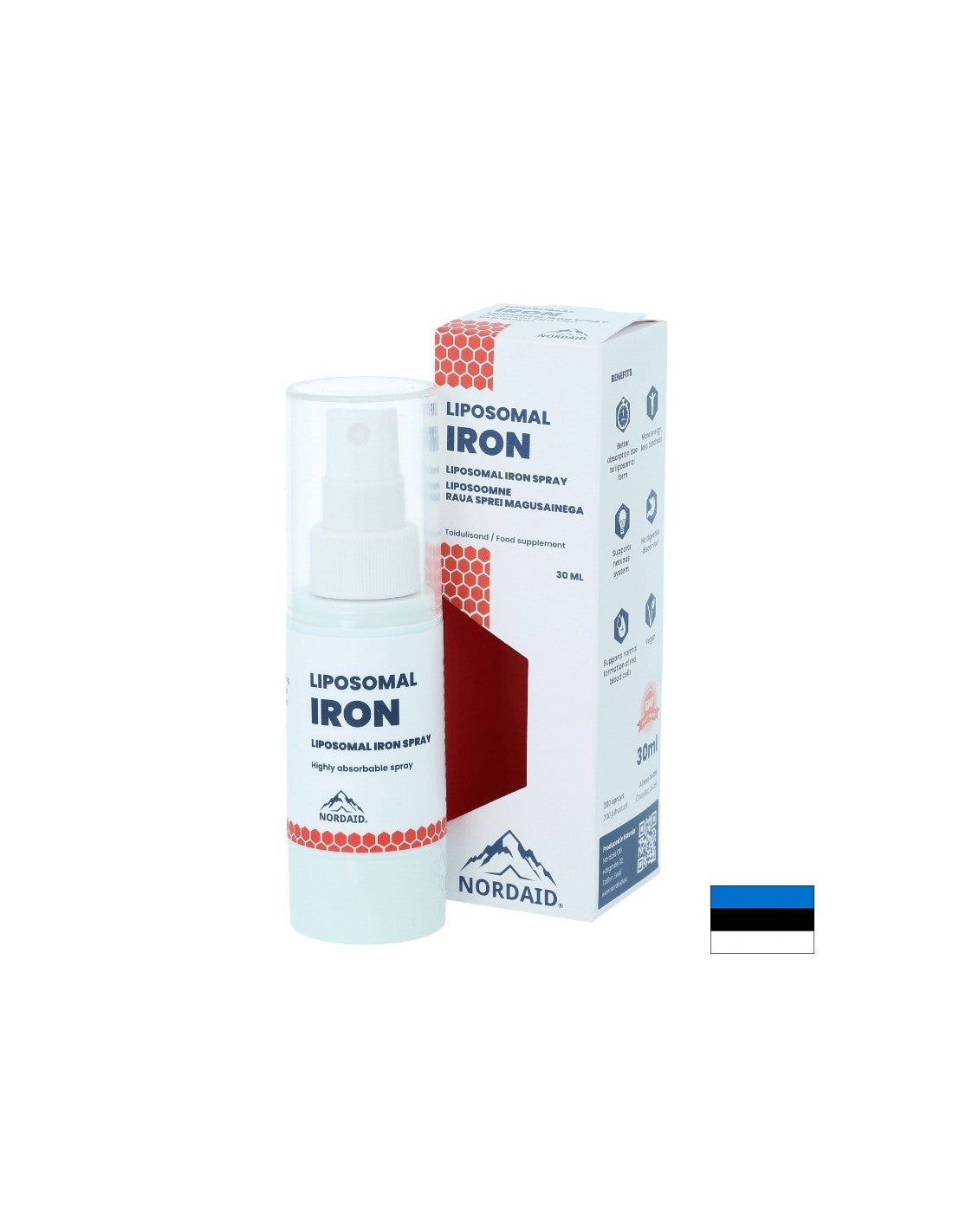 Fier lipozomal cu absorbție mare - anemie și oboseală, spray oral, 30 ml, 200 spray-uri