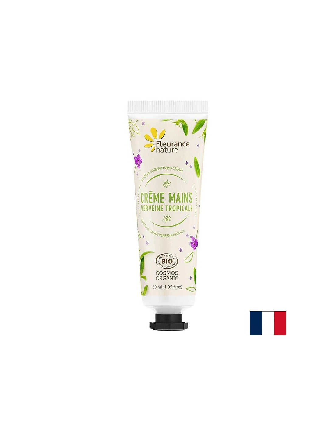 Crema de maini cu apa din frunze de verbena tropicala, unt de shea, aloe vera, 30 ml Fleurance Nature