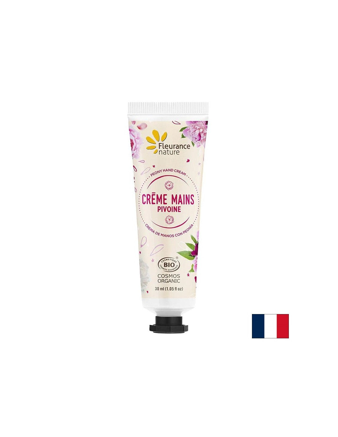 Crema de maini cu extract de bujor, unt de Shea si Aloe Vera, 30 ml Fleurance Nature