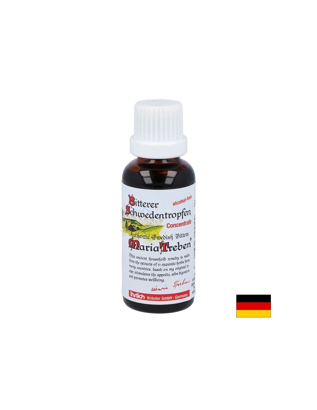 Swedish Bitters Maria Treben® - Sănătate pentru stomac, ficat și vezica biliară, 30 ml concentrat (picături)