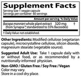 Bacopa cu Synapsa 320 mg - 60 capsule