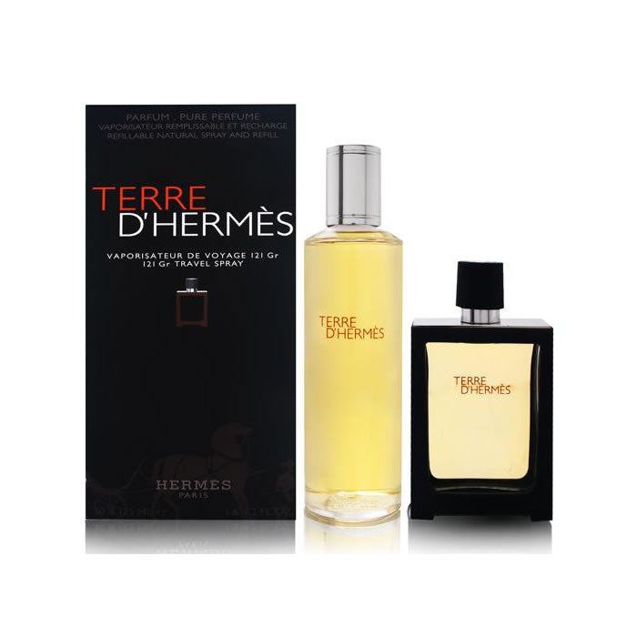 Terre D'hermes Eau De Parfum Spray Reîncărcabil 30ml Set 2 bucăți