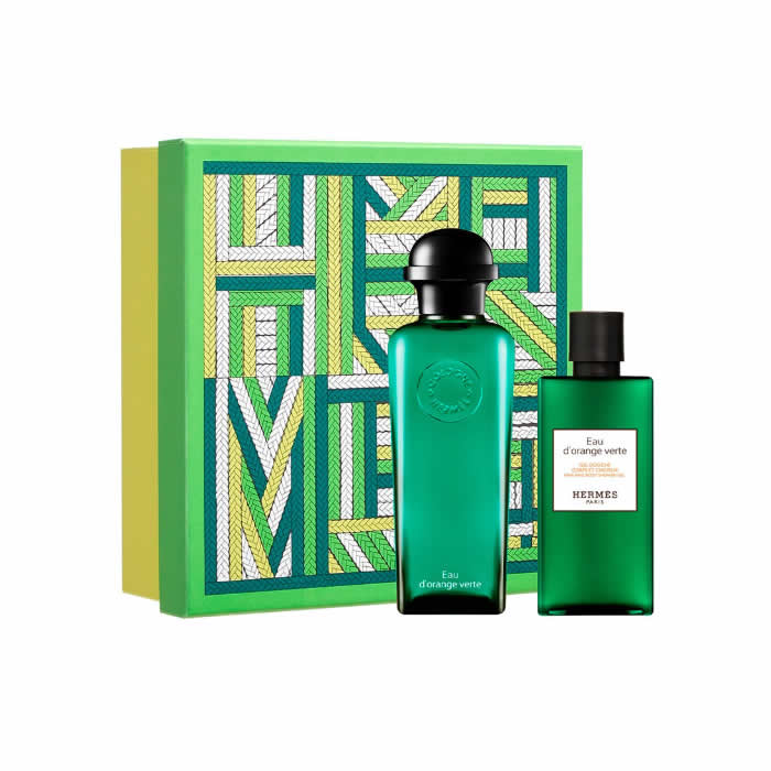 Hermès Eau D'Orange Verte Eau De Cologne Spray 100ml Set 2 Piese