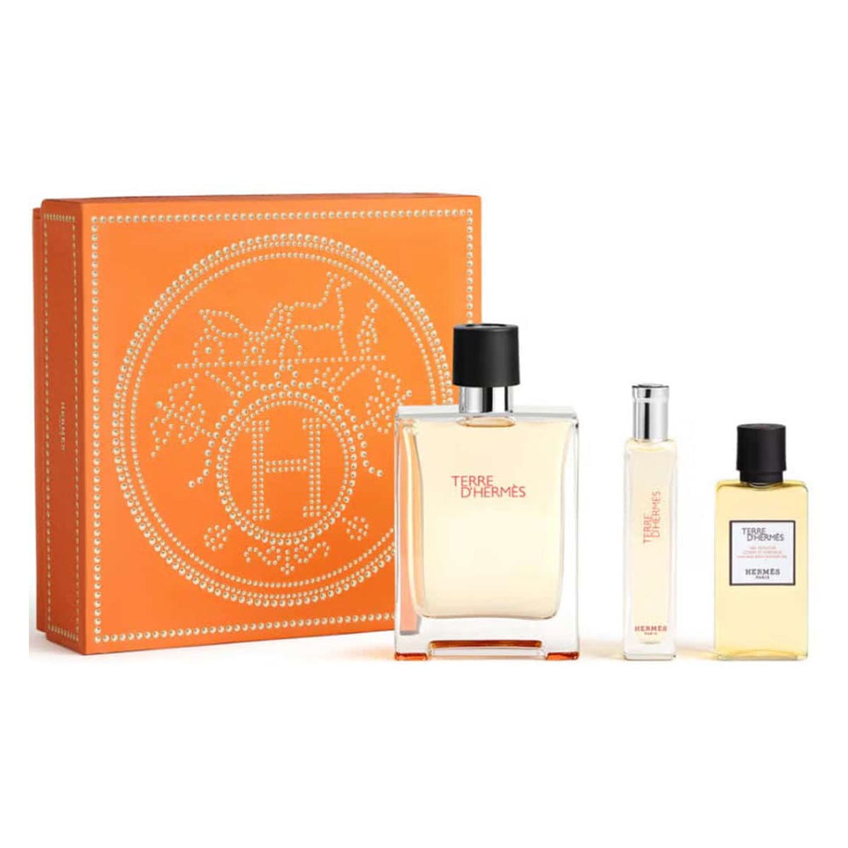 Set Hermès Terre Hermes Edt 100ml Gel 40ml Mini 15ml@