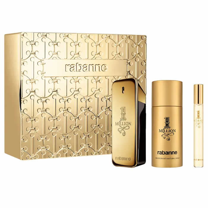 Paco Rabanne 1 Million Eau De Toilette Spray 100ml Set 3 Bucuri