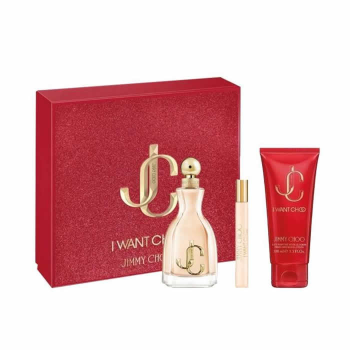 Jimmy Choo I Want Choo Eau De Parfum Spray 100ml Set 3 Piese