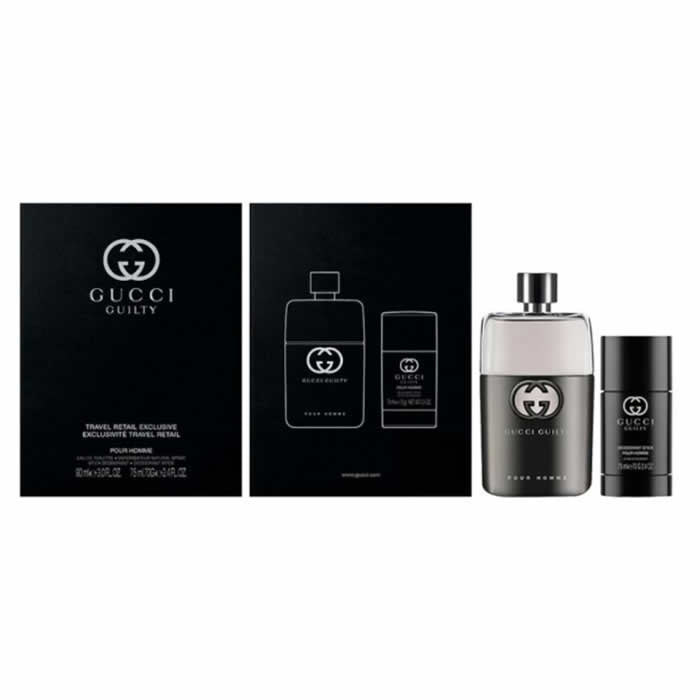 Gucci Guilty Homme Eau De Toilette Spray 90ml Set 2 Piese