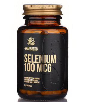 GRASSBERG Selenium 100mcg 60 Caps - Nutra Best Europe